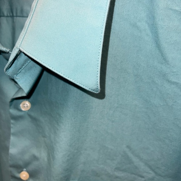 Chereskin Shirt Mens Extra Large Blue Long Sleeve Cotton Blend Single Needle - Picture 10 of 15